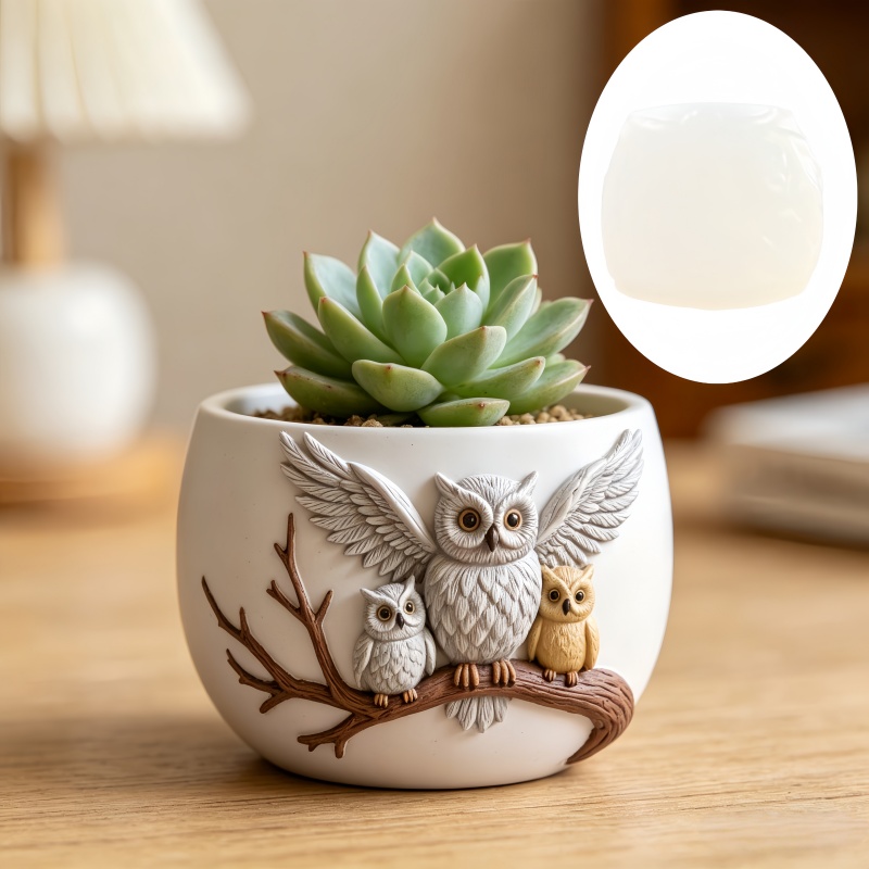 The owl standing on the branch - đánh giá và giá Echeveria Succulent