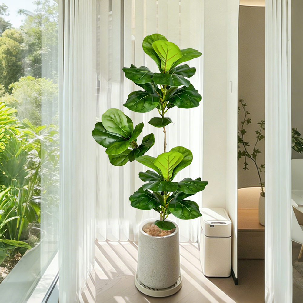 70-135cm Large Artificial Fidd - đánh giá và giá Ficus Lyrata Tree