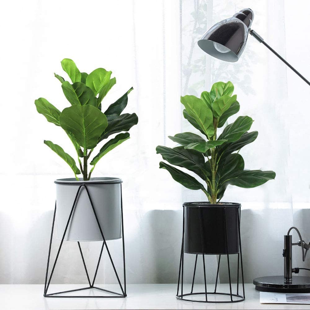 Large Artificial Fiddle Leaves - đánh giá và giá Ficus Lyrata Tree
