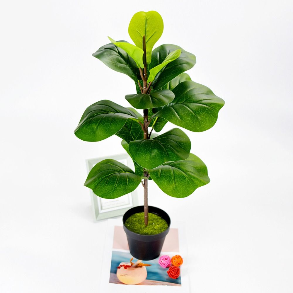 Large Artificial Fiddle Leaves - đánh giá và giá Ficus Lyrata Tree