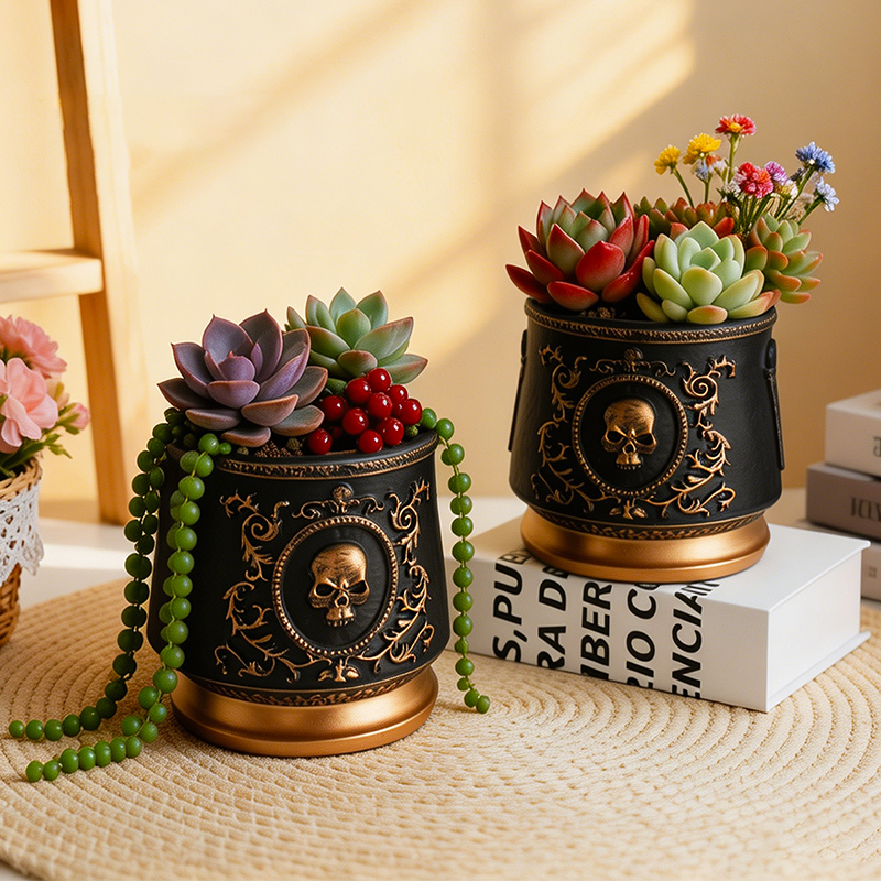 Gothic Skull Embossed Flower P - đánh giá và giá Echeveria Succulent