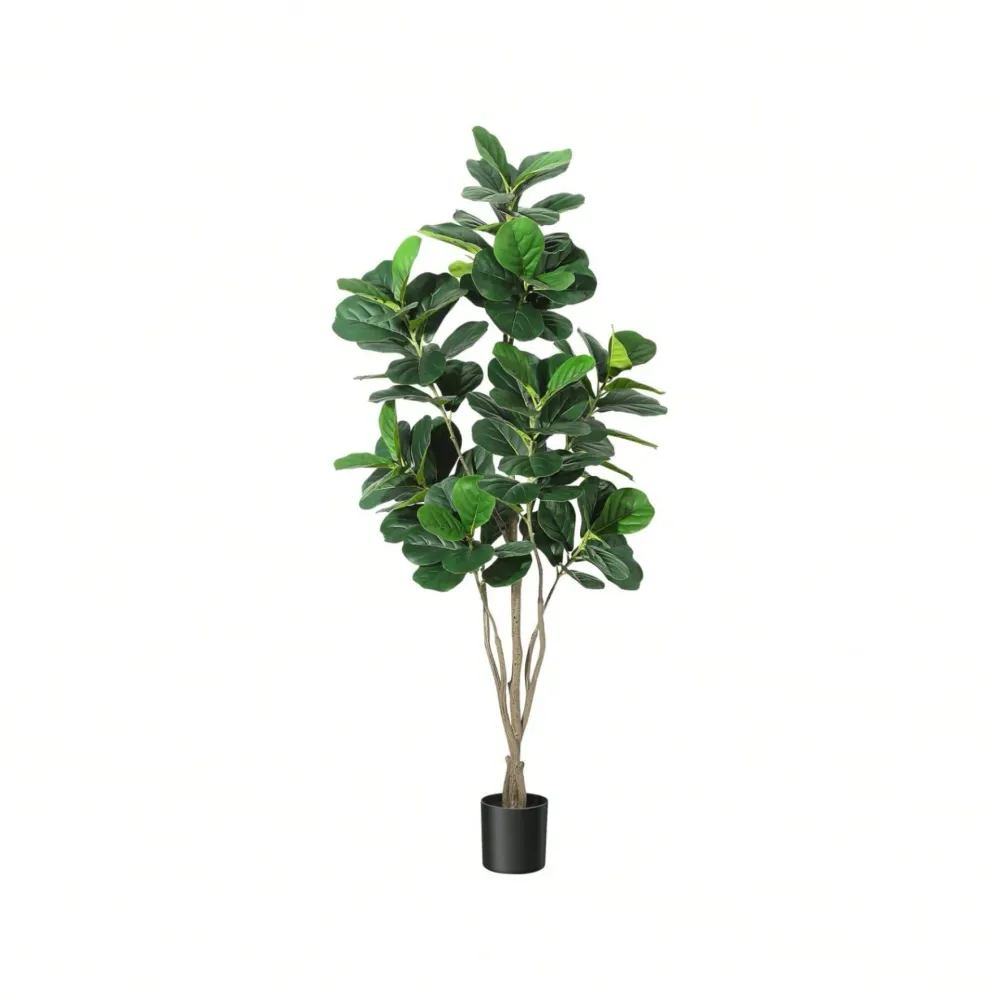 6FT Tall Artificial Fiddle Lea - đánh giá và giá Ficus Lyrata Tree