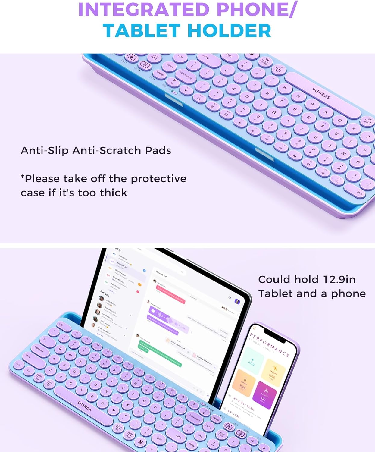 Wireless Keyboard and Mouse Co - đánh giá và giá Tradescantia Purple