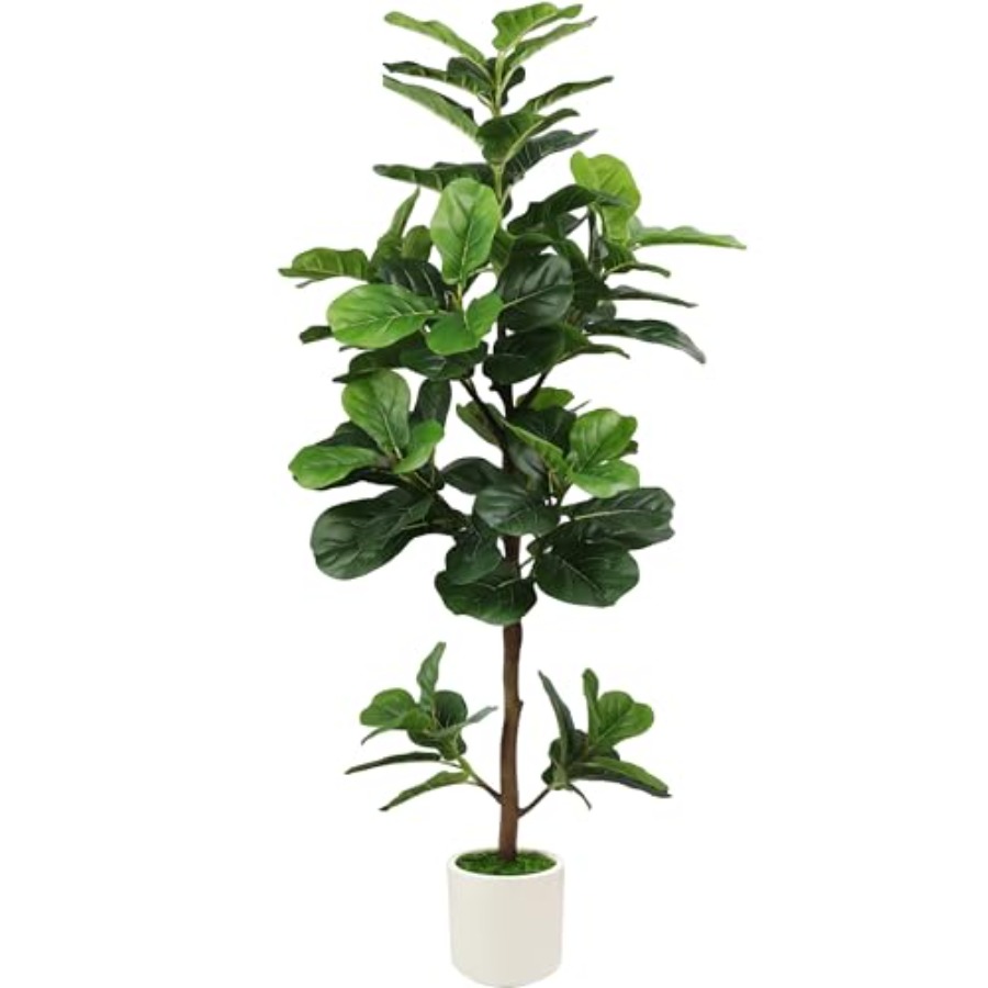 5Feet Artificial Fiddle Leaf F - đánh giá và giá Ficus Lyrata Tree