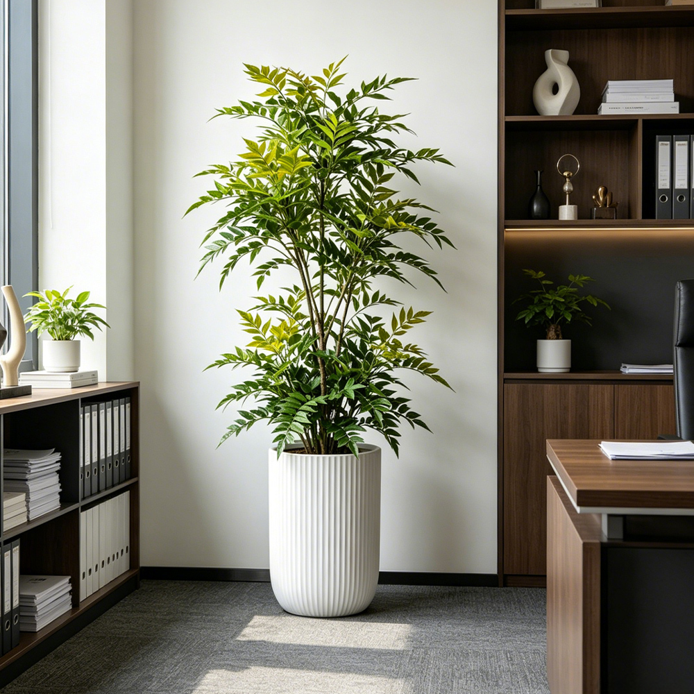 73-135cm Artificial Nandina Pl - đánh giá và giá Ficus Lyrata Tree