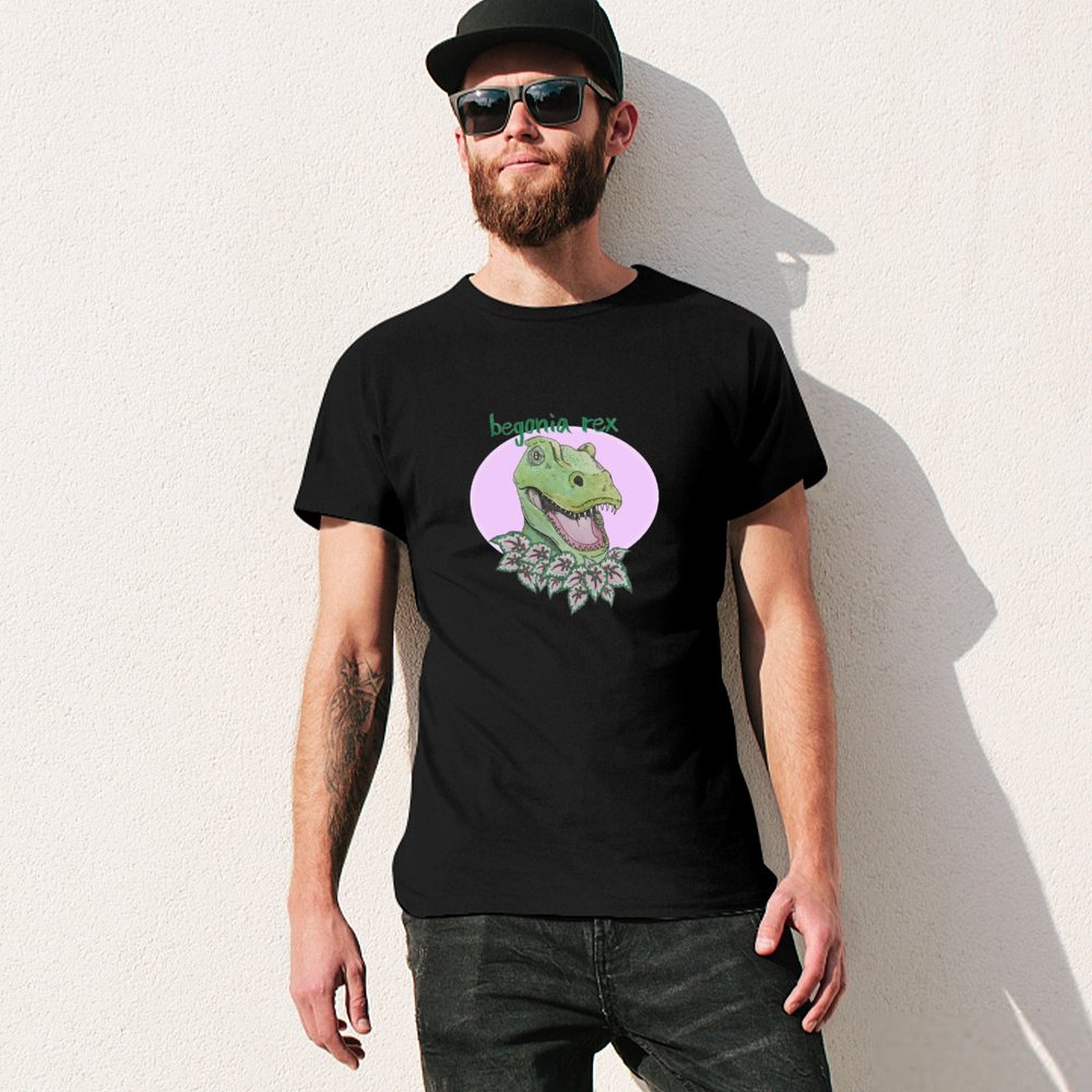 T rex begonia (pink) T-Shirt S - đánh giá và giá Begonia Rex